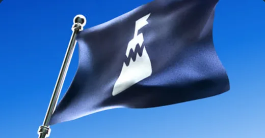 Dark flag with the Stake logo from the Stake Casino Challenges promotion