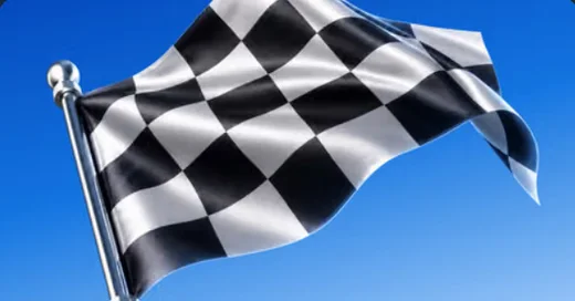 Checkered racing flag from the Stake Daily Races promotion